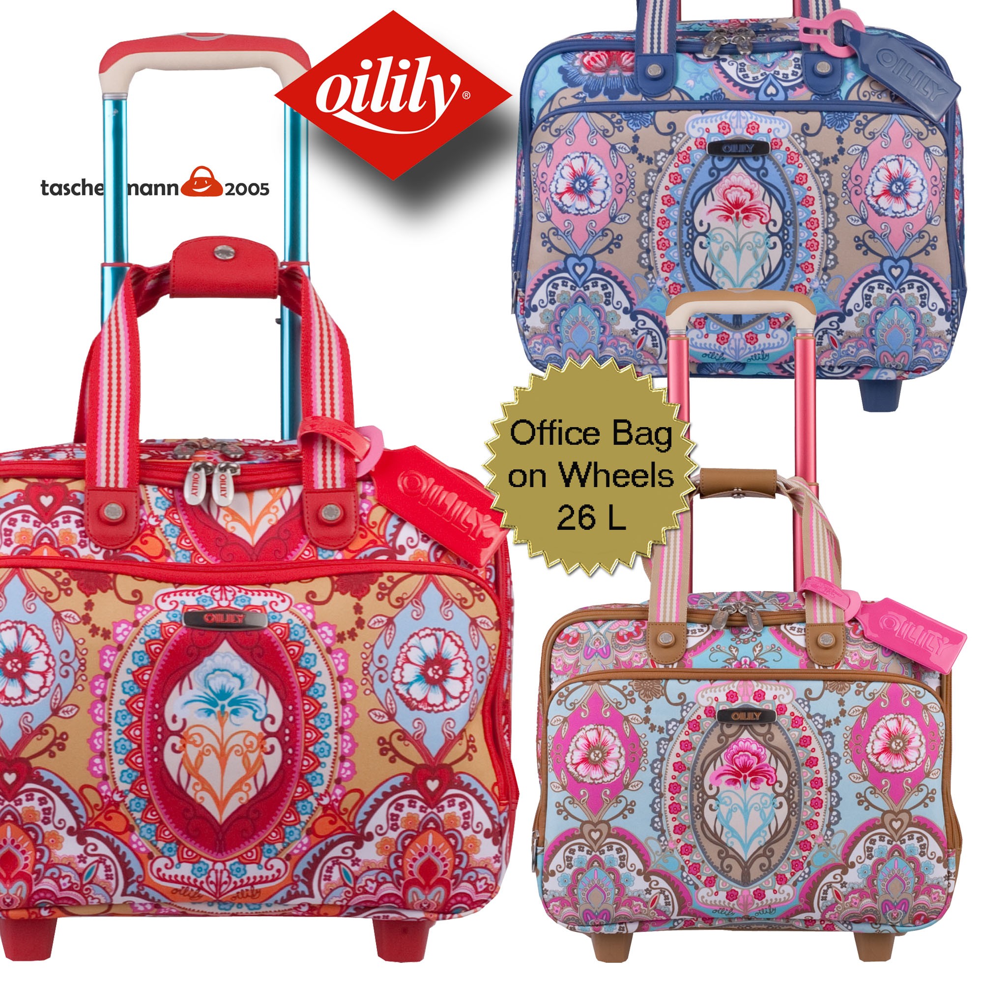 Oilily Travel 2013 Lotus Office Bag On Wheels Laptopfach 2Rollen 26L eBay