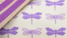 Pink Lining Purple Dragonflies
