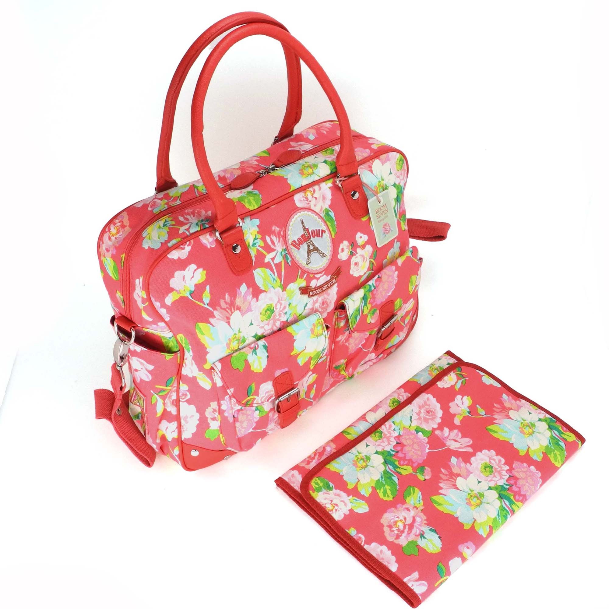 Room Seven Wickeltasche Diaper Bag Print Bages Bonjour Red Rot S147000 ...